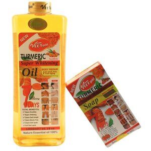Veetgold Turmeric Super Whitening Oil & Soap Set – Body Repair Care